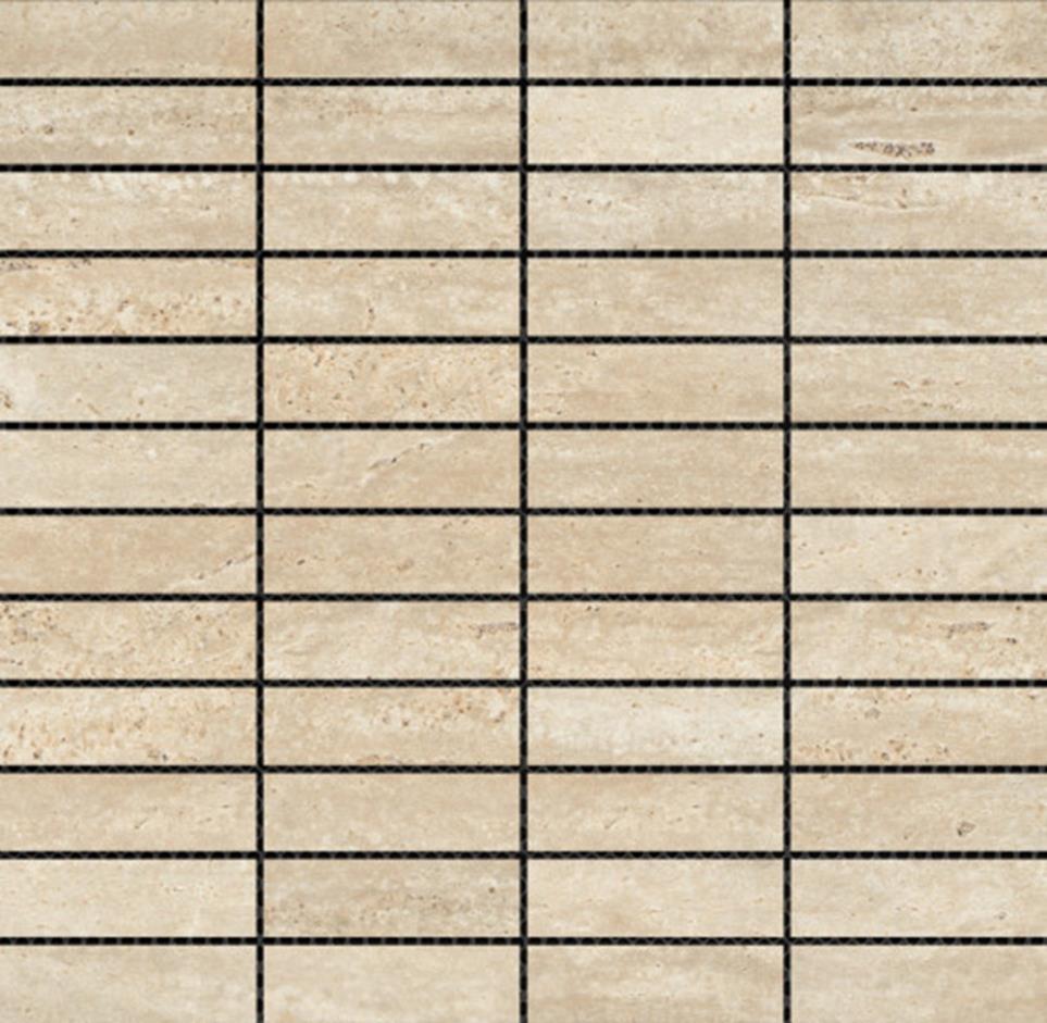 Jargon Honed 1X4 Stacked Mosaic 12X12
