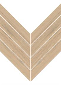 Fixt Wood Matte Chevron Mosaic 1.5X8 On 8X13 - Natural Oak Swatch