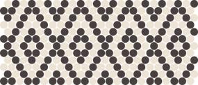 Keystones Penny Rounds Dm 10X22 Mt Grp1 - Arctic White/Black Matte Swatch