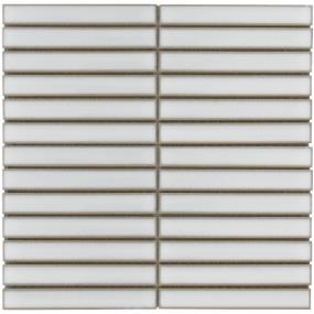 Souvenir Gloss Stacked Mosaic 1X6 On 12X12 - Belem Swatch