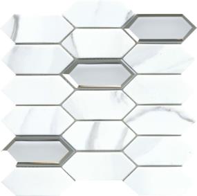 Lamour Polished Picket Mosaic 12X12