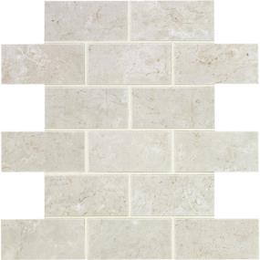 Florentine Brick Joint 2X4 Dm 12X12 Mt - Argento Matte Swatch