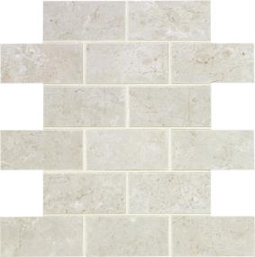 Florentine Brick Joint 2X4 Dm 12X12 Mt - Argento Matte Swatch