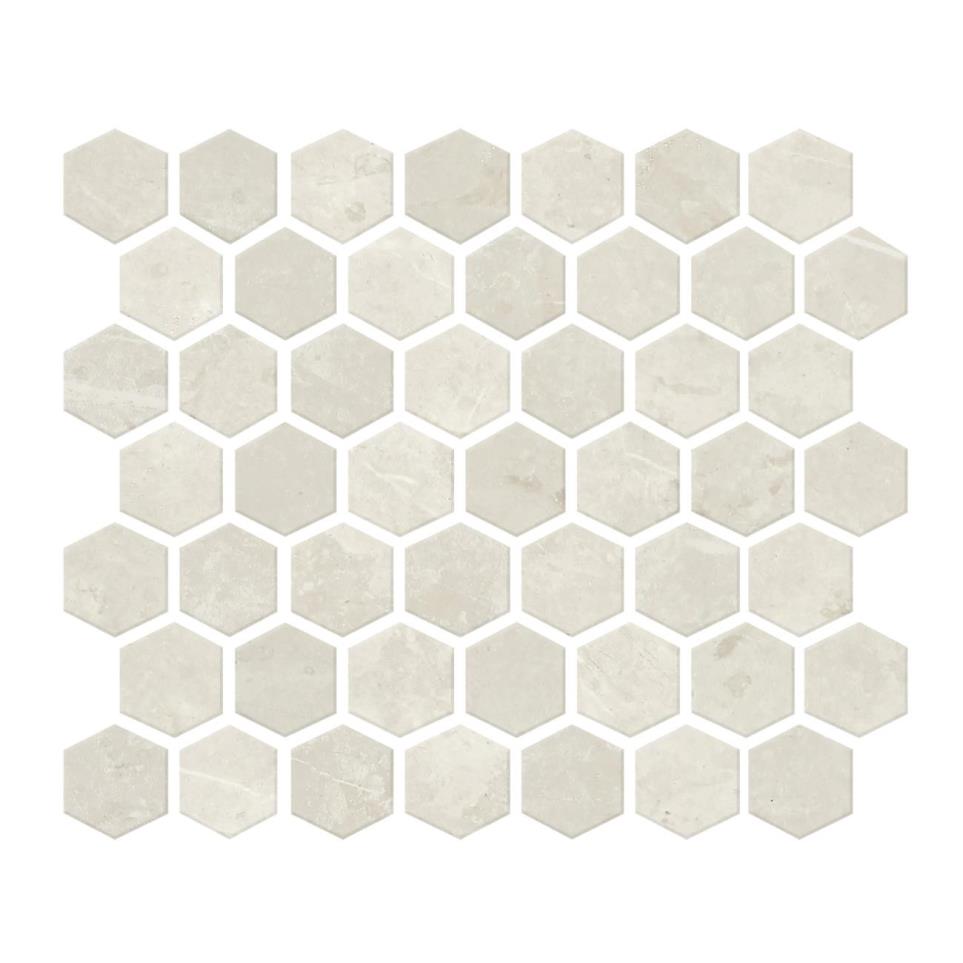 Prime Hexagon 1 1/2X1 1/2 Dm 12X14 Mt by Daltile - Vitality White Matte