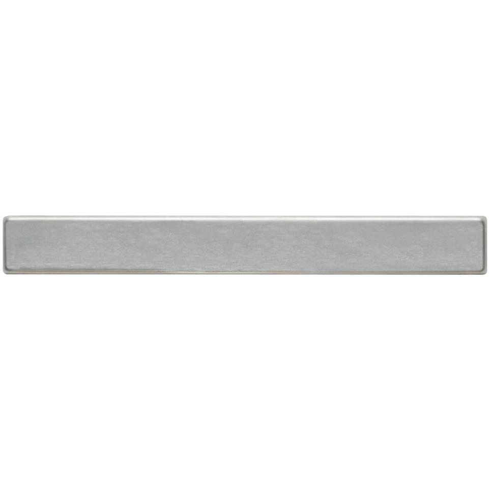 Metallica Square Liner 1X10 St by Daltile - Brushed Stainless Steel Satin