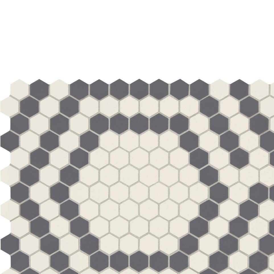 Ice White/Black Hex Matte Zoomed Swatch