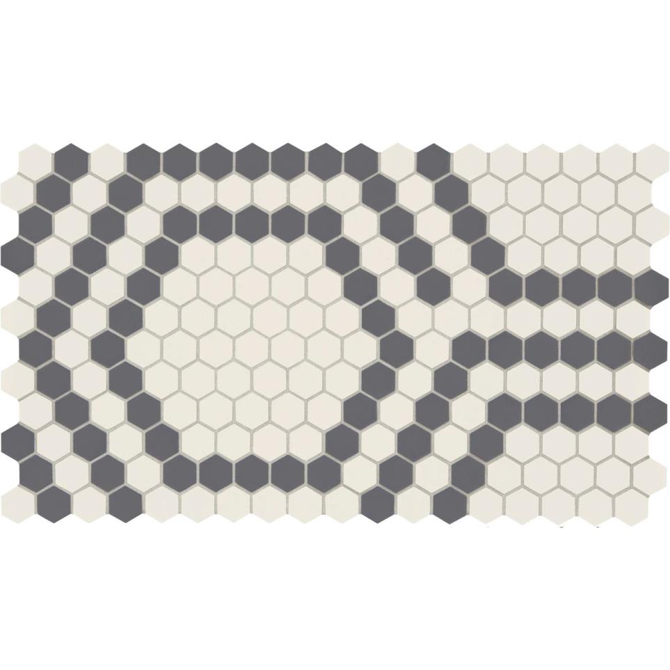 Unglazed Mosaics Hexagon 1X1 Dm 12X21 Mt