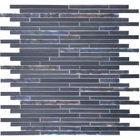 Opulence Random Linear 3/8 Mm 12X12 Gs - Indigo Glass Swatch