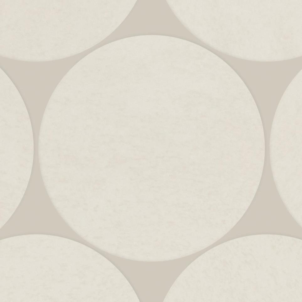 Indoterra Circle Stepwise 4 Mm 13X13 MT by Daltile - White Desert Matte