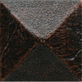 Armor Square Pyramid 2X2 St - Oil Rub Bronze Satin Swatch