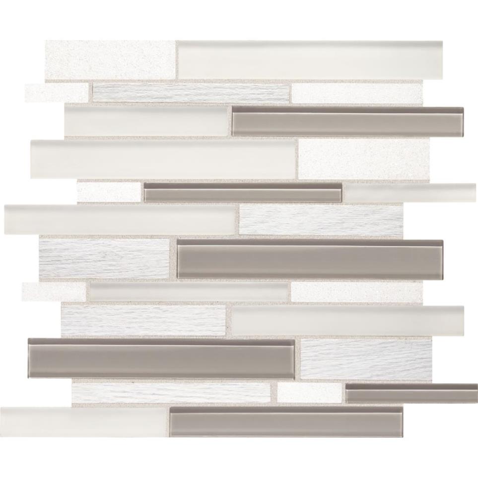 Idyllic Blends Random Linear 1 Mm 12X14 Mx by Daltile - Tranquil Snow Mixed