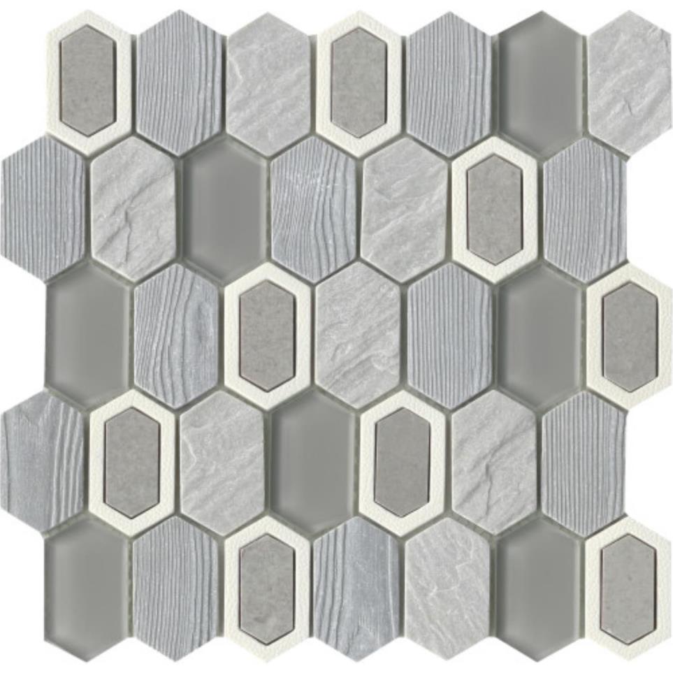 Literati Mosaic 12X12 by Emser Tile, LLC - Poe