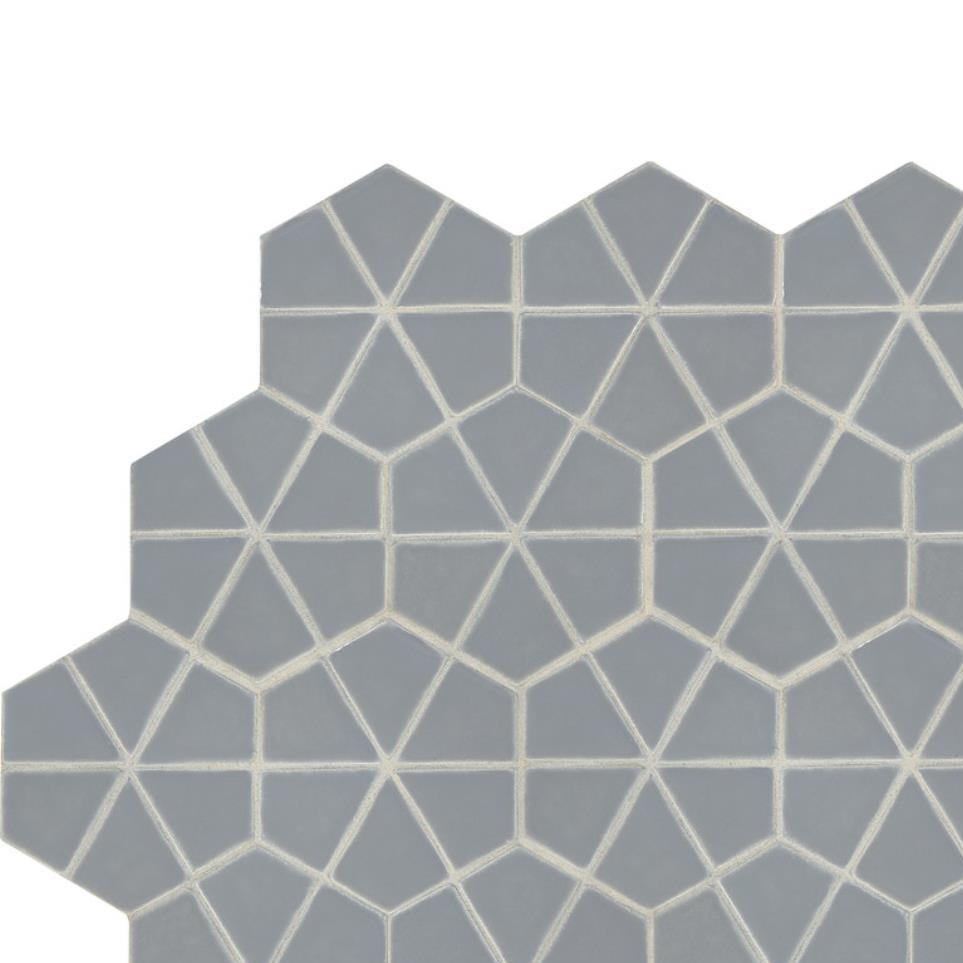 Kaleidoscope Gray Glossy Zoomed Swatch