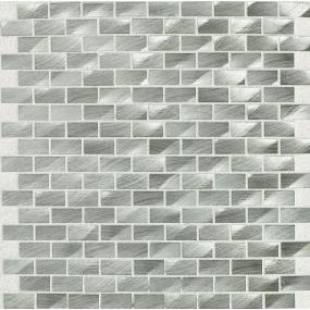 Structure Brick Joint 1X2 Mm 12X12 St Grp1 - Steel Satin Swatch