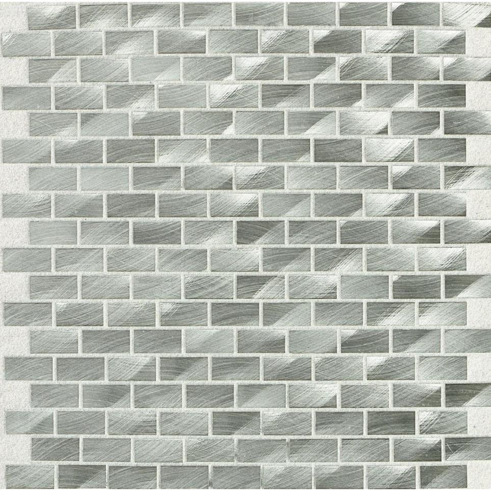 Structure Brick Joint 1X2 Mm 12X12 St Grp1 by Daltile - Steel Satin