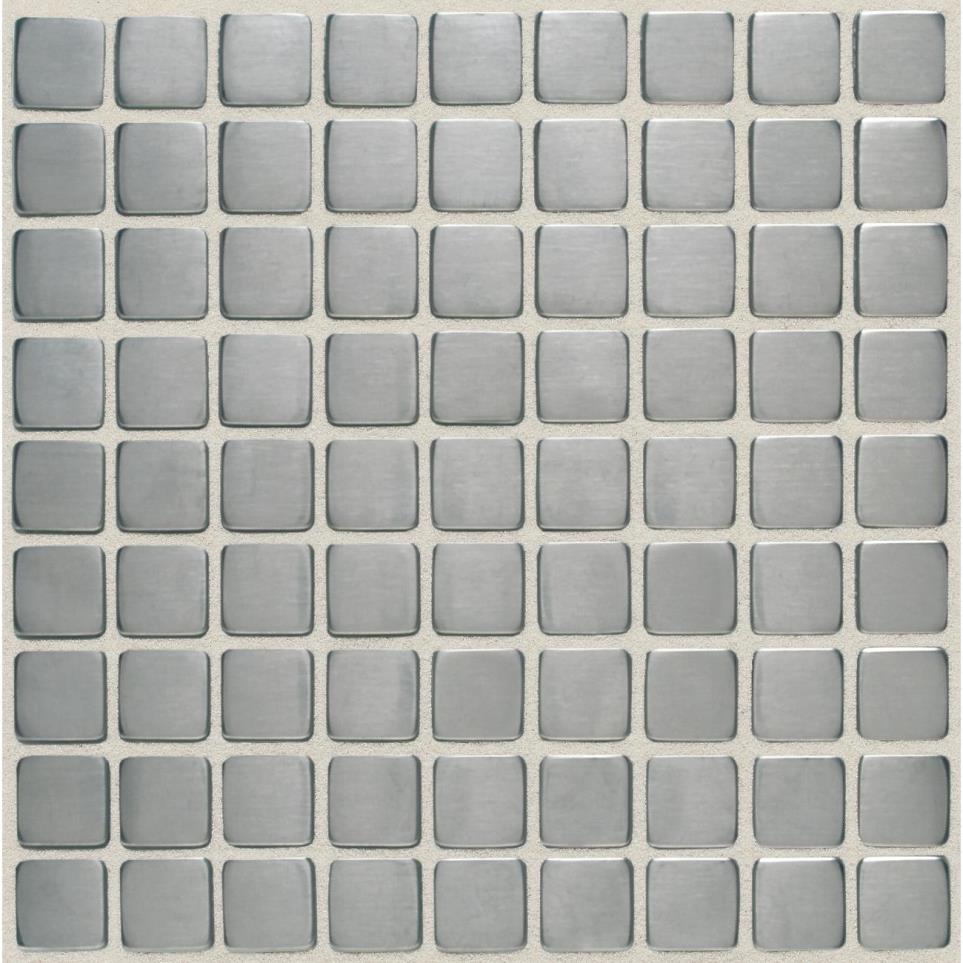 Metallica Straight Joint 1X1 Mm 12X12 St by Daltile - Brushed Stainless Steel Satin