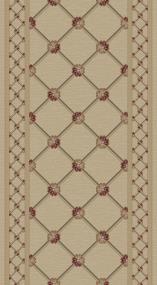 Traditional Trellis Runner - Ivory Sun Swatch