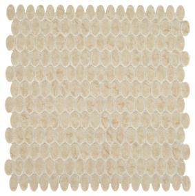 Statuette Oval 1/2X1 Mm 12X12 Mt - Harbor Beige Matte Swatch