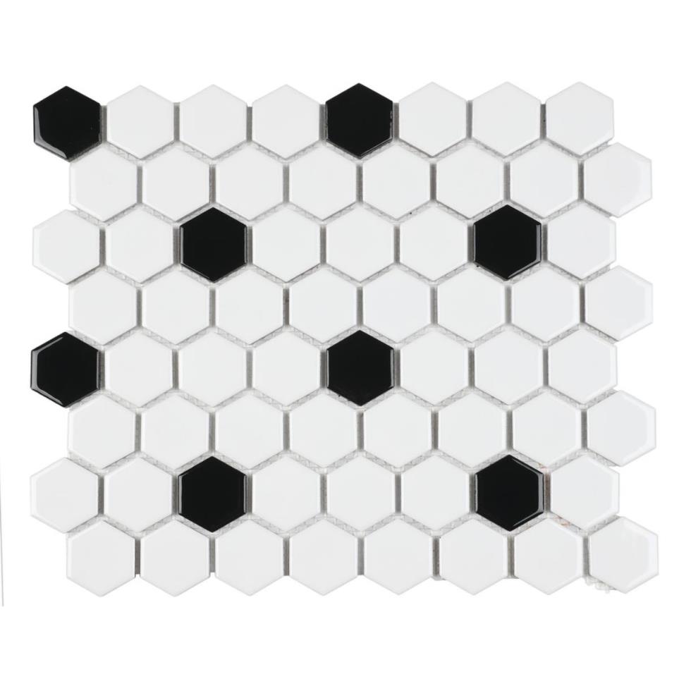 Color Wheel Mosaic Hexagon 1.5 Mm 12X14 Gl Pattern