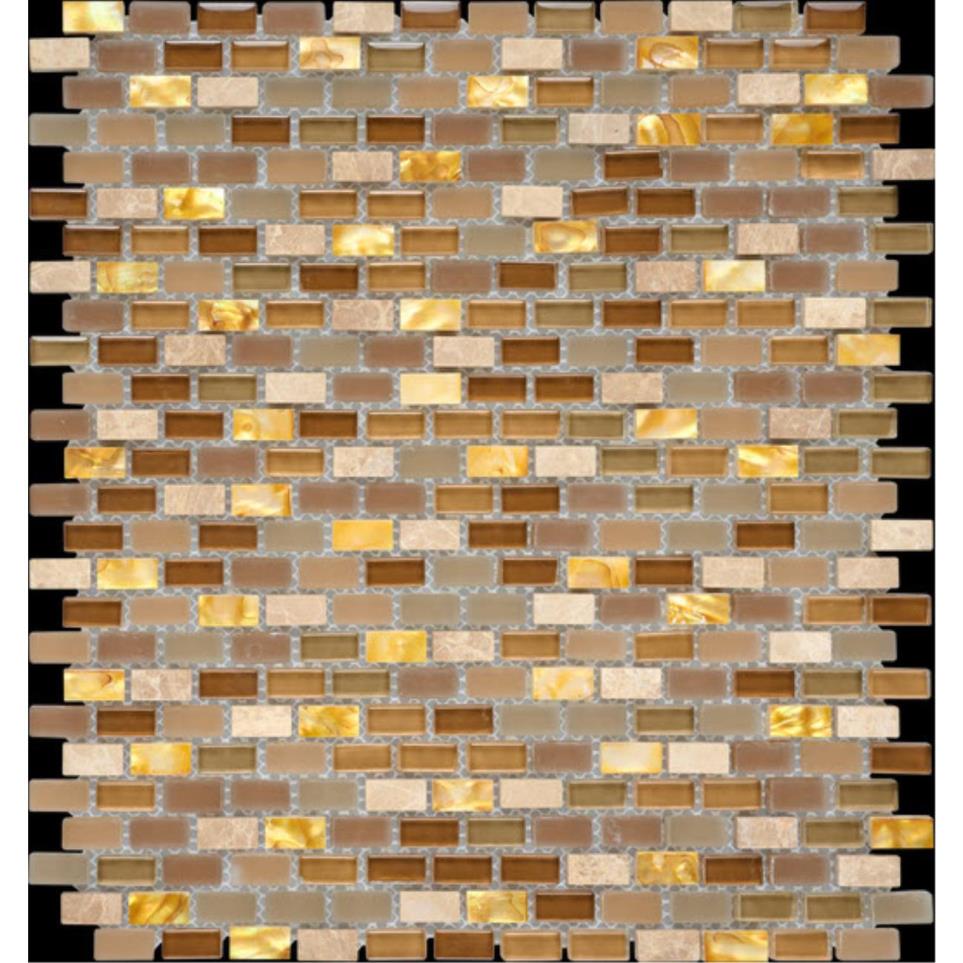 Imagery Glass Mosaic Img04 by Floors 2000 - Img-Shbg Shell Beige