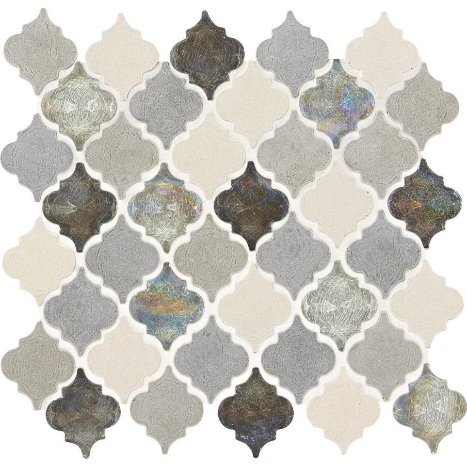 Decorative Accents Baroque 2X2 Mm 12X14 Straight Edge Mx by Daltile - Gris Et Blanc Mix