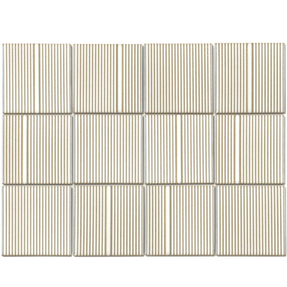 Kanji Glossy Mosaic 4X4 Square Mosaic 12X16
