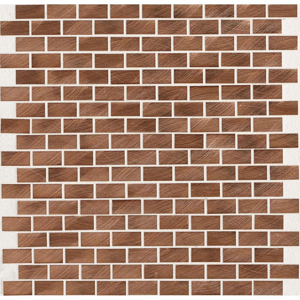 Structure Brick Joint 1X2 Mm 12X12 St Grp2 by Daltile - Copper Satin