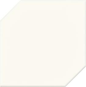 Retrospace Remix Hexagon Undulated 6X6 Gl - Modern White Glossy Swatch