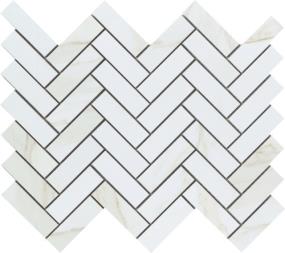 Nobleza 1X3 Herringbone Matte Mosaic 10X12 - Lugo Swatch