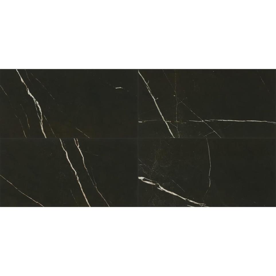Marble Attache Rectangle 24X48 MT by Bel Terra - Nero Matte