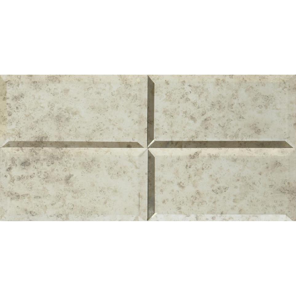 Lavaliere Straight Joint 3X6 Mm 12X12 Straight Edge Pl by Bel Terra - Antique Mirror Polished