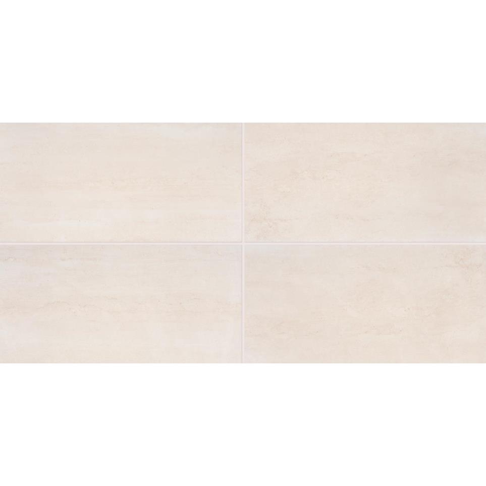 Cove Creek Rectangle 12X24 Mt by Daltile - Off White Matte