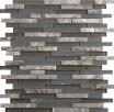Lucente Glass  Stone Gloss/Matte Linear Mosaic 12X13 - Concordia Swatch