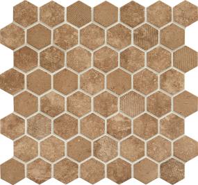 Vintage Hex Hexagon 1.5 Mm 12X12 Mt - Legacy Sepia Matte Swatch