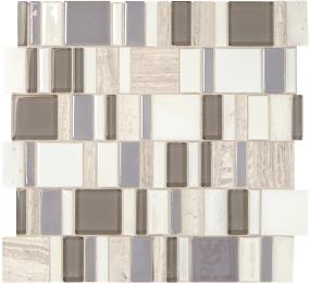 Midpark Mosaics Square Random 2 Mm 14X14 Mt - Rainstorm Matte Swatch