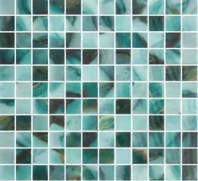 Waterlace Glossy 1X1 Mosaic On 12X12 - Uma Swatch