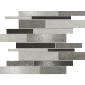 Ironcraft Random Interlocking Mm 12X12 Mx - Grey Black Blend Mixed Swatch