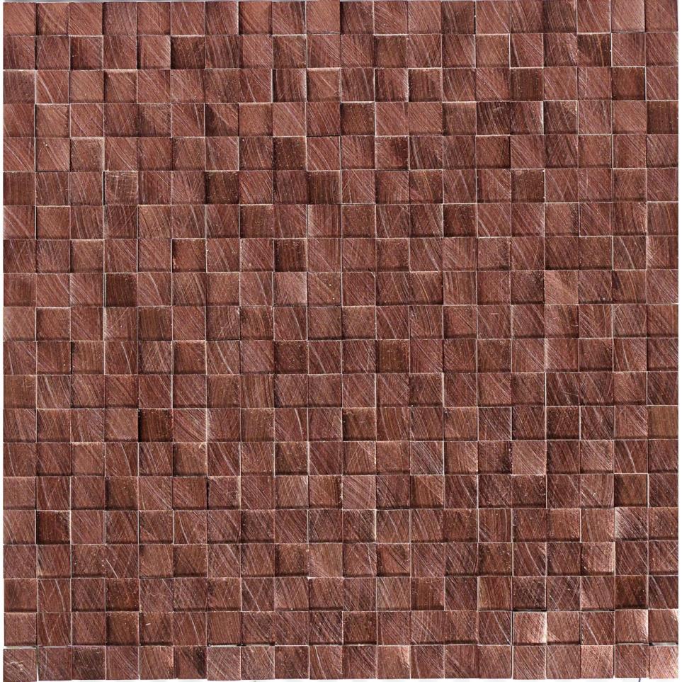 Structure 3D Cube 1/2X1/2 Mm 12X12 St Grp2 by Daltile - Copper Satin