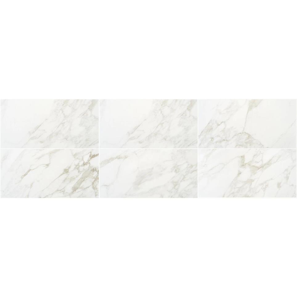 Marble Obsession Rectangle 12X24 Mt by Bel Terra - Arabescato Matte