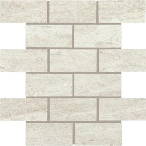 Advantage Brick Joint 2X4 Dm 12X12 Mt - Washed White  Matte Swatch