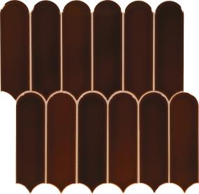 Artefino Vintage Fish Scale 2X6 Mm - Jasper Glossy Swatch