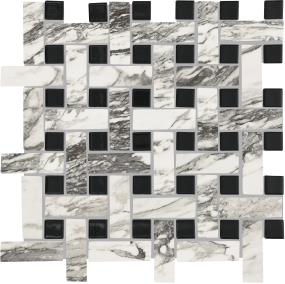 Divinium Basketweave Microban 1X3 Dm 13X13 Mt - Calypso Matte Swatch