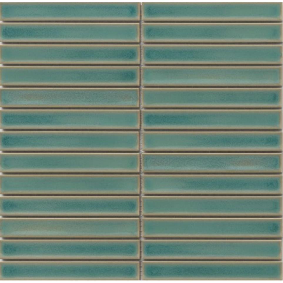 Souvenir Gloss Stacked Mosaic 1X6 On 12X12