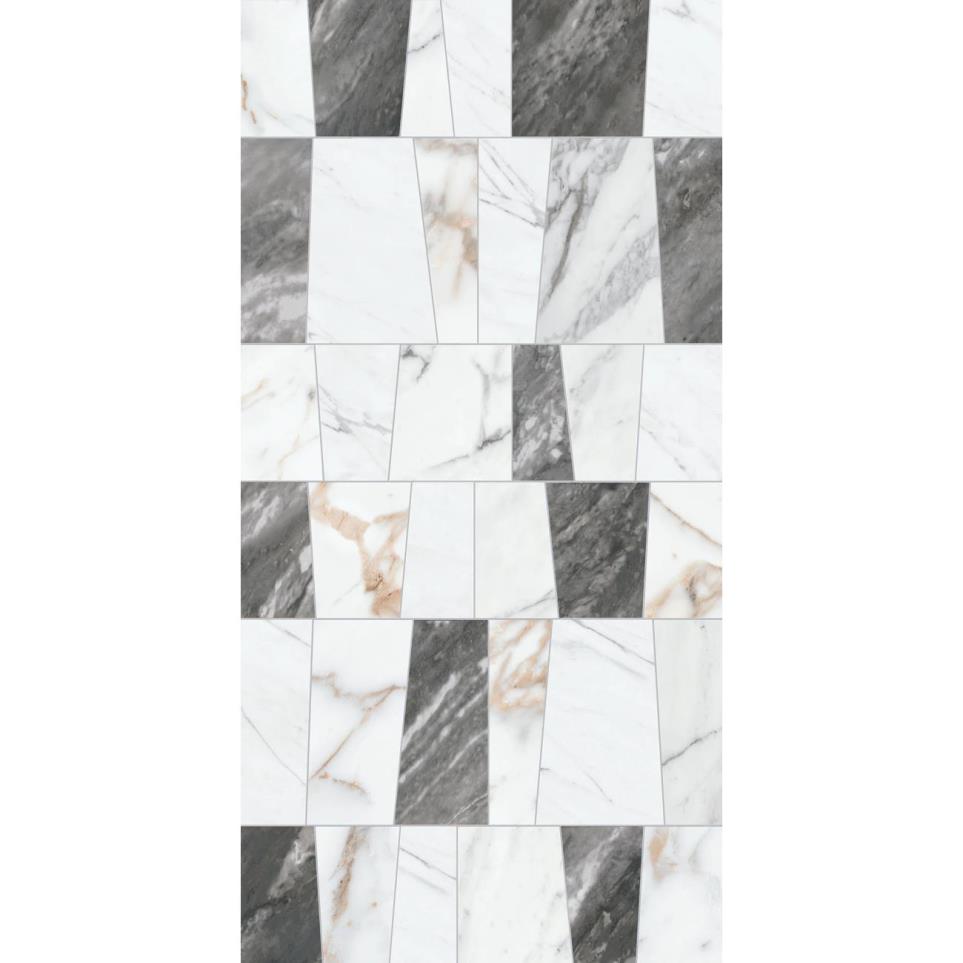 Marble Attache Lavish Square Moderna Deco 12X24 Pl by Bel Terra - Moderna Deco Polished