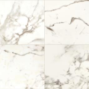 Marble Attache Square 24X24 Pl - Calacatta Polished Swatch