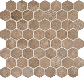 Vintage Hex Hexagon 1.5 Mm 12X12 Mt - Relic Umber Matte Swatch