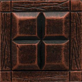 Armor Square Four Square 2X2 St - Guilded Copper Satin Swatch