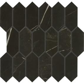Marble Attache Linear Hexagon 2X5 Mm 12X13 Mt - Nero Matte Swatch
