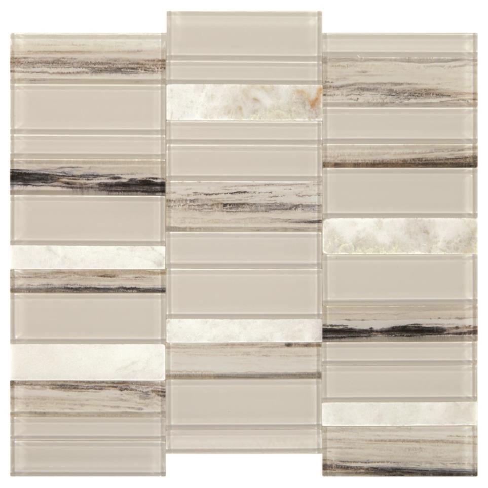 Sublimity Balance Mm 13X11 Straight Edge Hn by Bel Terra - Daphne White Honed