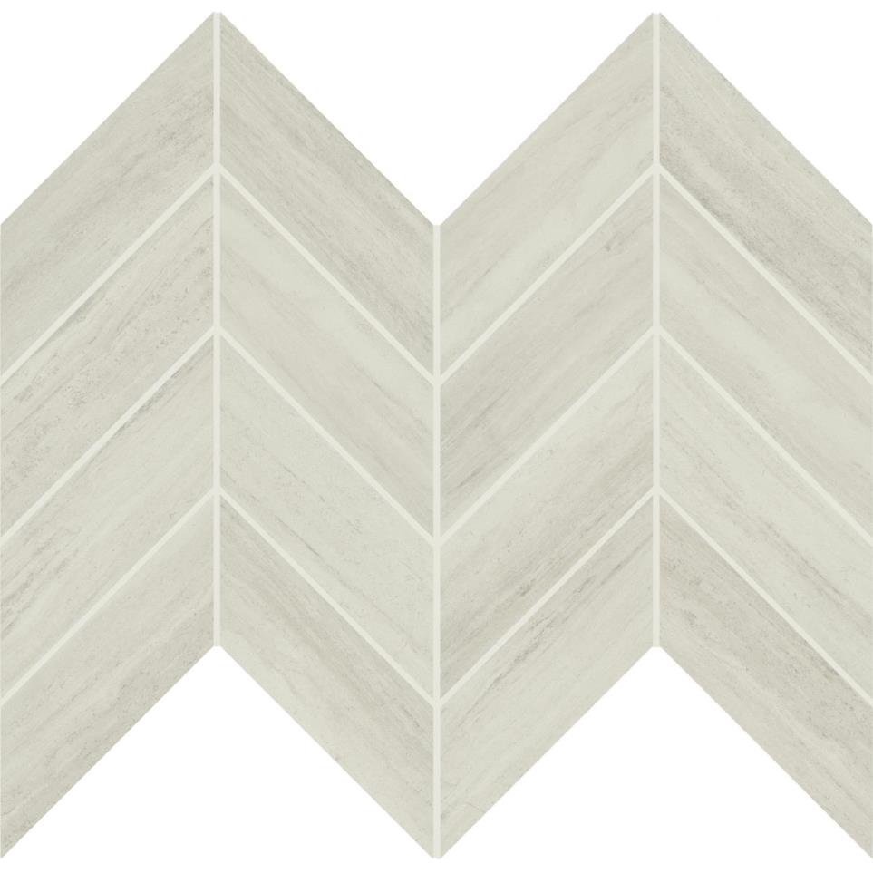 Articulo Chevron 2X5 Mm 12X12 Pl by Bel Terra - Editorial White Polished